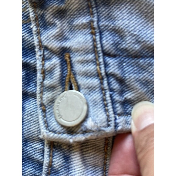 BlankNYC Size 27 Cut Off Jean Shorts Blue Jean Shorts Frayed & Distressed J20 - Picture 4 of 9